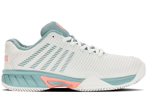 KSwiss Tennisschuhe Hypercourt Express 2 Clay/Sandplatz weiss/aquablau Kinder